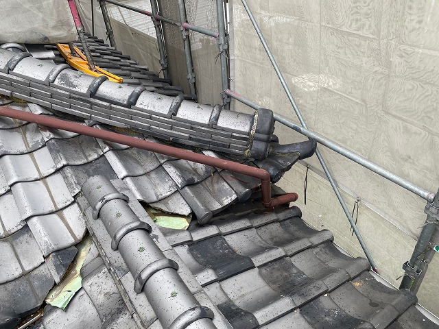 20250529-72　下屋根葺き替え既存屋根
